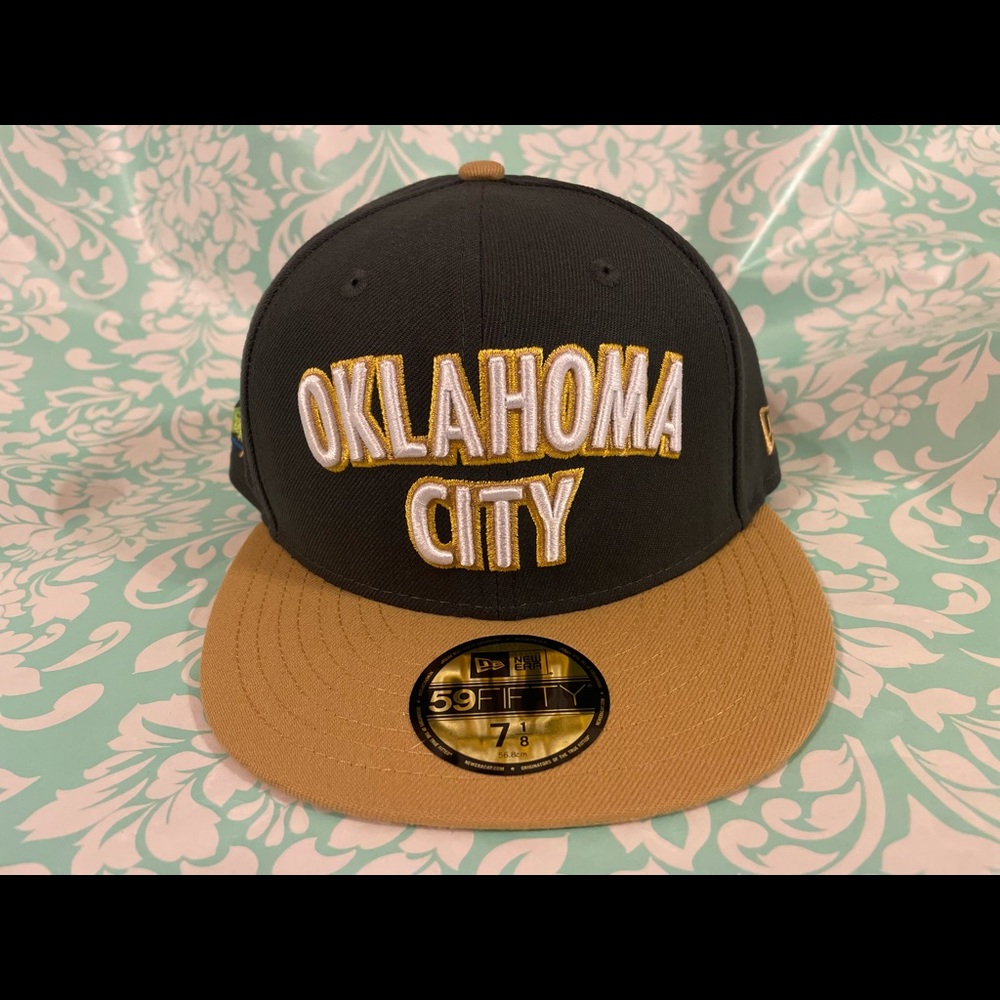 Mens New Era NBA  Oklahoma City Thunder 9FIFTY City Series Fitted hat sz 71/8